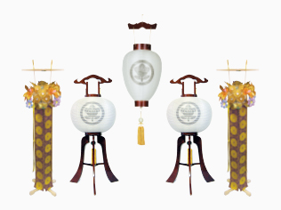 盆提灯5点セット